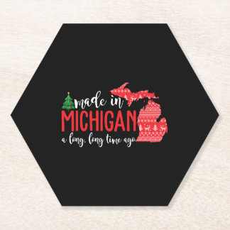 Dessous-de-verre En Papier Fabriqué Au Michigan Il Y A Longtemps Noël