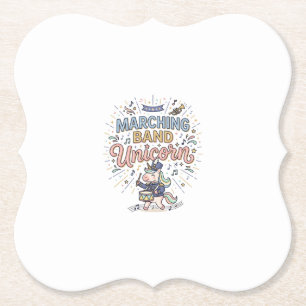 Dessous-de-verre En Papier Fanfare de licorne Marché de l'impression Licorne 