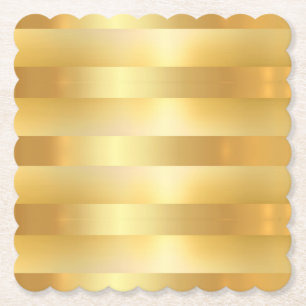 Dessous-de-verre En Papier Faux Gold Elégant Modèle moderne moderne à la mode