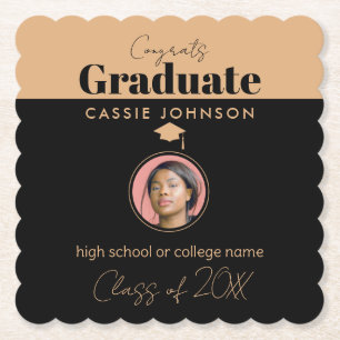 Dessous-de-verre En Papier Félicats Classe de diplômés de 2023