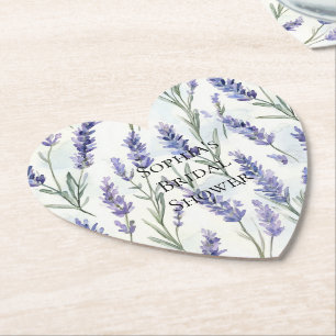 Dessous-de-verre En Papier Fête des mariées romantique de jolies fleurs de la