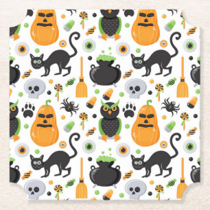 Dessous-de-verre En Papier Fête d'Halloween