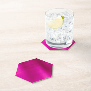 Dessous-de-verre En Papier Fhuile Ombre rose chaud