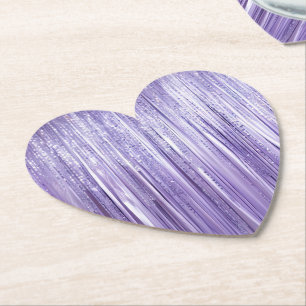 Dessous-de-verre En Papier Fille Lavande Violet Glam Tinsel Grilles