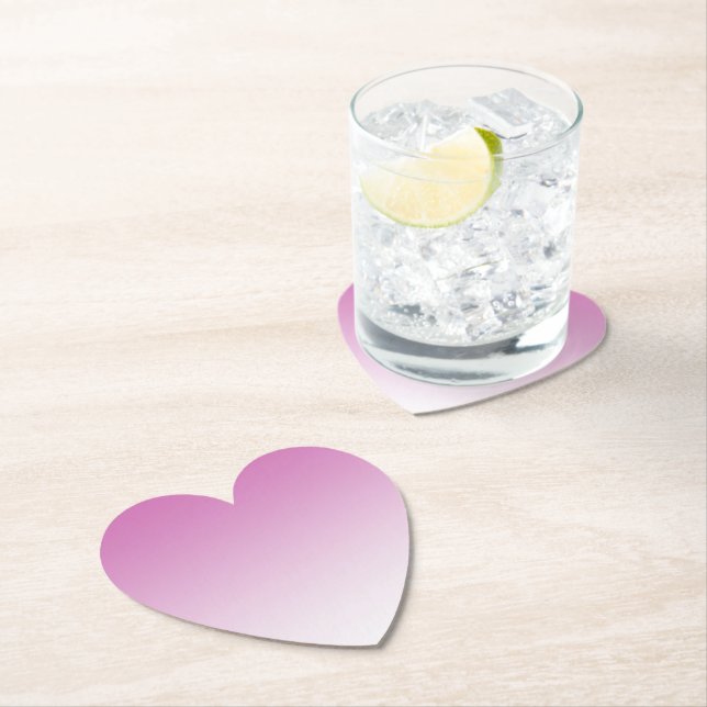 Dessous-de-verre En Papier Fille rose Ombre (En situation)