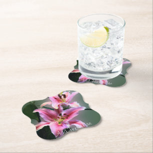 Dessous-de-verre En Papier Fleur rose