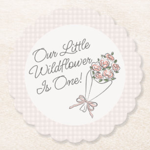 Dessous-de-verre En Papier Fleur rose Marché Fleur Fraîche Fleur Fraîche Fête