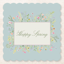 Fleur sauvage aquarelle Bon Printemps 