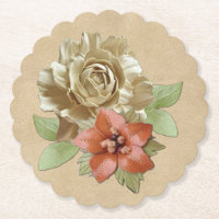 Fleurs en cuir et daim Texture Art