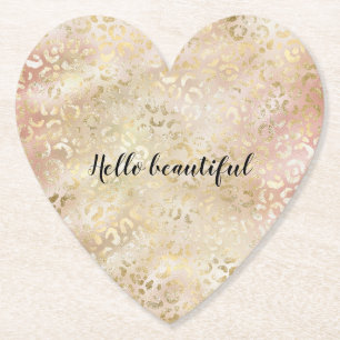 Dessous-de-verre En Papier Glam Gold Rose