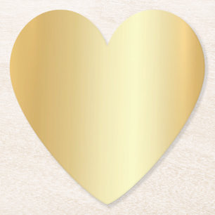 Dessous-de-verre En Papier Gold Look élégant Blank moderne Modèle moderne ten