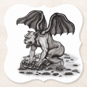 Dessous-de-verre En Papier Golem Gargoyle
