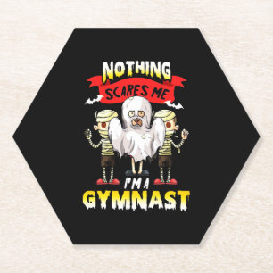 Dessous-de-verre En Papier Gymnaste amusant T-shirt Halloween