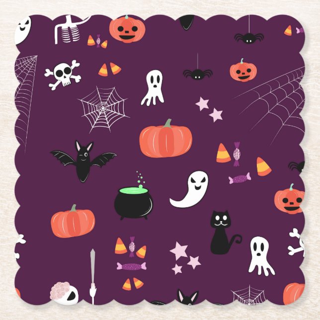 Dessous-de-verre En Papier Halloween (Devant)