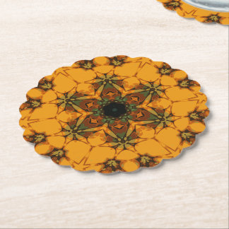 Dessous-de-verre En Papier Halloween 2 Mandala géométrique 6 Motif