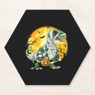Dessous-de-verre En Papier Halloween Dinosaur T rex Citrouille maman