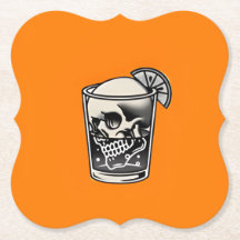 halloween drink coaster