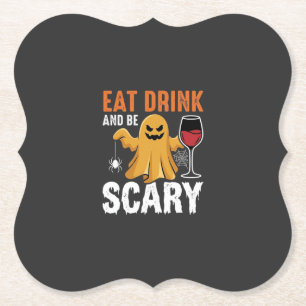 Dessous-de-verre En Papier Halloween Manger Boire Être Effrayant Fantôme Conc