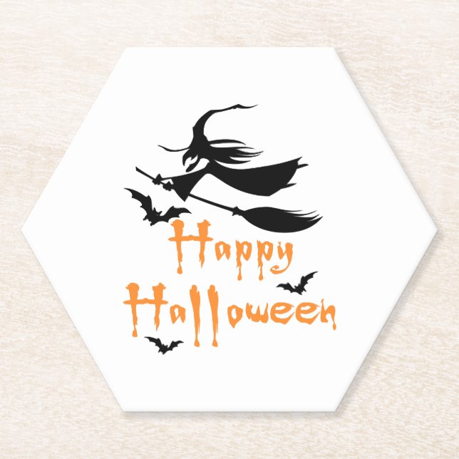 Dessous-de-verre En Papier Happy Halloween                   (Devant)