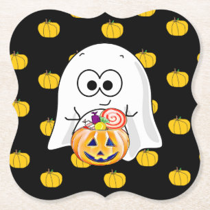 Dessous-de-verre En Papier Happy Halloween Dessous de verre de fête jetables