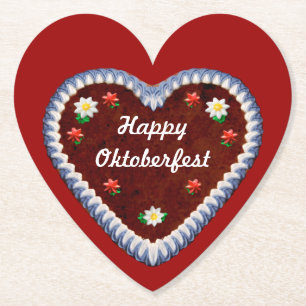 Dessous-de-verre En Papier Happy Oktoberfest (personnalisable)