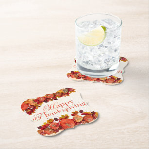 Dessous-de-verre En Papier Happy Thanksgiving