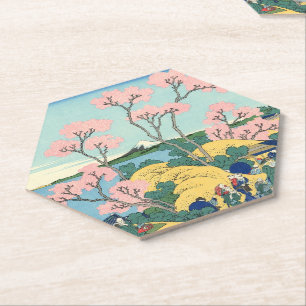 Dessous-de-verre En Papier Hokusai Fuji de Gotenyama sur le Tōkaidō