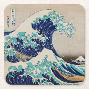 Dessous-de-verre en papier: HOKUSAI : LA VAGUE 