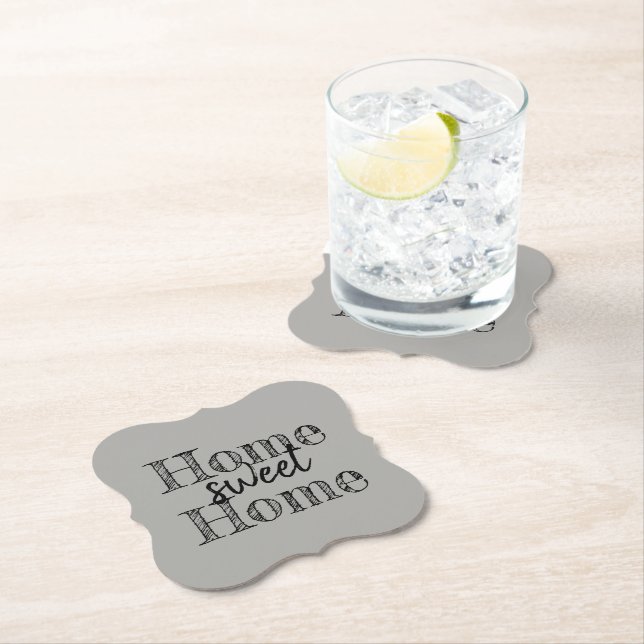 Dessous-de-verre En Papier HOME SWEET HOME | Dessous de verre papier (En situation)