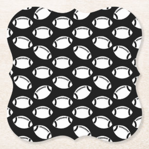 Dessous-de-verre En Papier Icônes De Football Imprimer Motif Conception De F