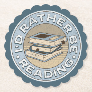 Dessous-de-verre En Papier I'd rather be reading