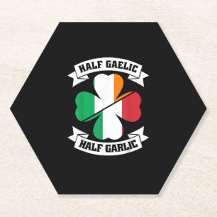 Dessous-de-verre En Papier Irlandais Italien Demi Gaelic Demi Garlic Saint Pa