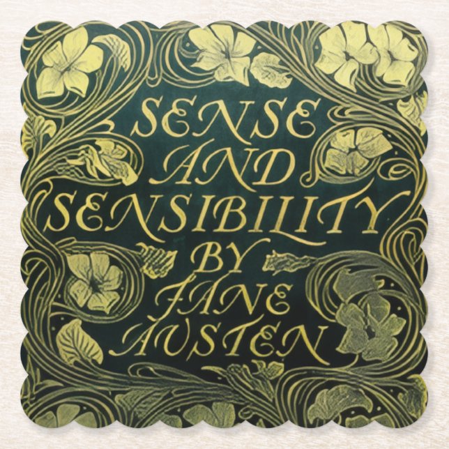Dessous-de-verre En Papier Jane Austen's "Sense and Sensibility"  (Devant)