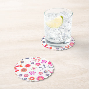 Dessous-de-verre En Papier Jardin aux fleurs moderne