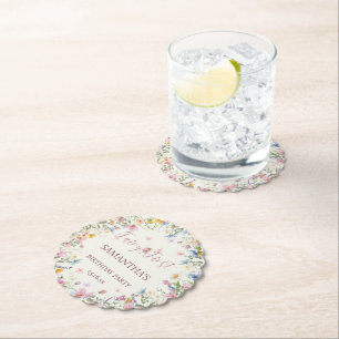 Dessous-de-verre En Papier Jardin de Fée Fleur Sauvage 1er Anniversaire