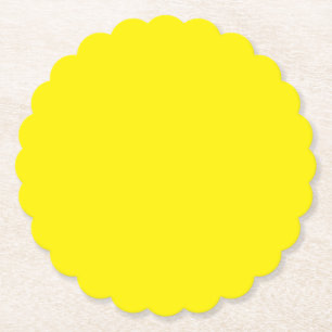 Dessous-de-verre En Papier Jaune terne, Rêve doré, Or léger,