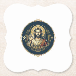 Dessous-de-verre En Papier  Jésus Artiste Numérique iPad Art T-Shirt Inspiran