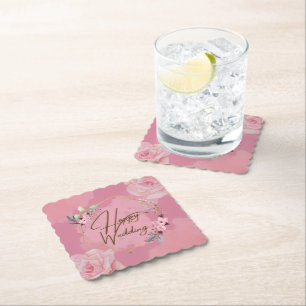 Dessous-de-verre En Papier Joyeux Dessous de verre Mariage