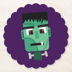 Dessous-de-verre En Papier La tête du monstre Frankenstein