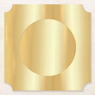 Dessous-de-verre En Papier L'apparence d'or sur mesure Modèle moderne élégant