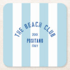 Le Beach Club Crest Blue Cabana Stripe