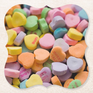 DESSOUS-DE-VERRE EN PAPIER LES COEURS DE LA BOUGIE DE VALENTINE