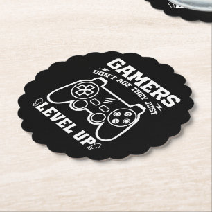 Dessous-de-verre En Papier Les gamers ne vieillissent pas ils juste niveler l