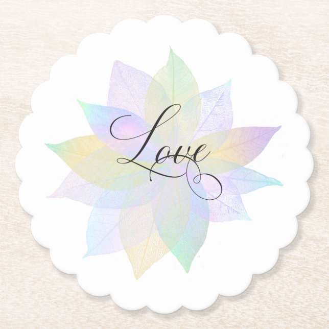 Dessous-de-verre En Papier *~* LOVE INTENTION DESSOUS DE VERRE EMOTO Pastel F (Devant)