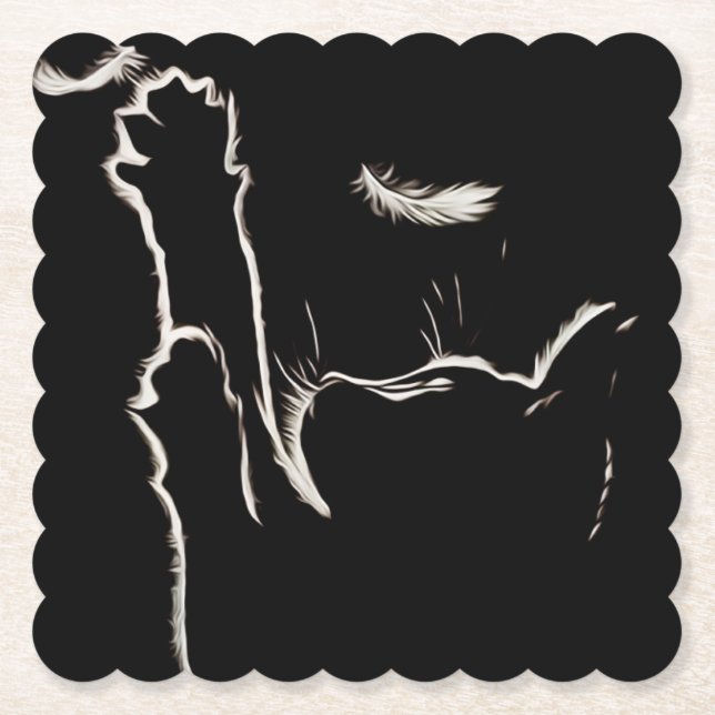 Dessous-de-verre En Papier Lumineuse réflexion (Devant)