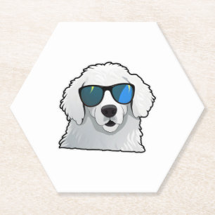 Dessous-de-verre En Papier Lunettes soyeux Kuvasz Classic T-shirt