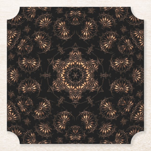 Dessous-de-verre En Papier Mandala de l'âge de bronze (Devant)