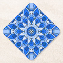 Mandala en bleu