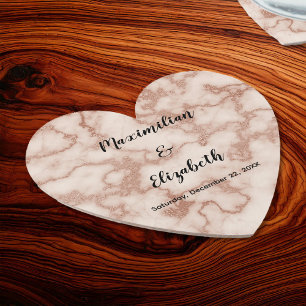 Dessous-de-verre En Papier Marbre Brown rustique