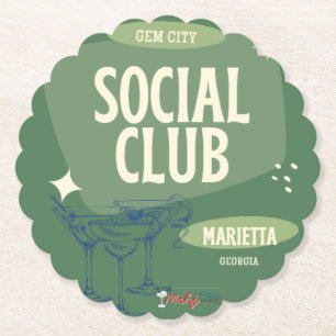 Dessous-de-verre En Papier MARIETTA GEM CITY Social Club By MahjMarket